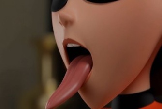 Helen Parr Elastic butt and tongue by redmoa rule34 cartoon disney porn