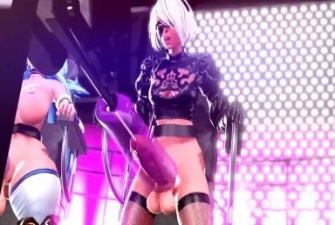 Lewd Game Show 2 by Nyakumi rule34 2B fucked futadom
