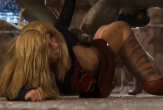 Super Girl x Doomsday by OCboon rule34 monster DC