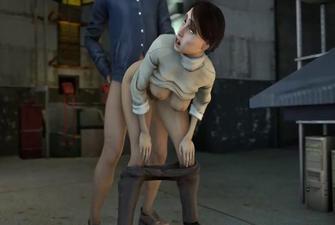 Combine X Judith Mossman Standing Doggystyle