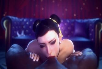 Chun-li Deepthroats BBC Lazper
